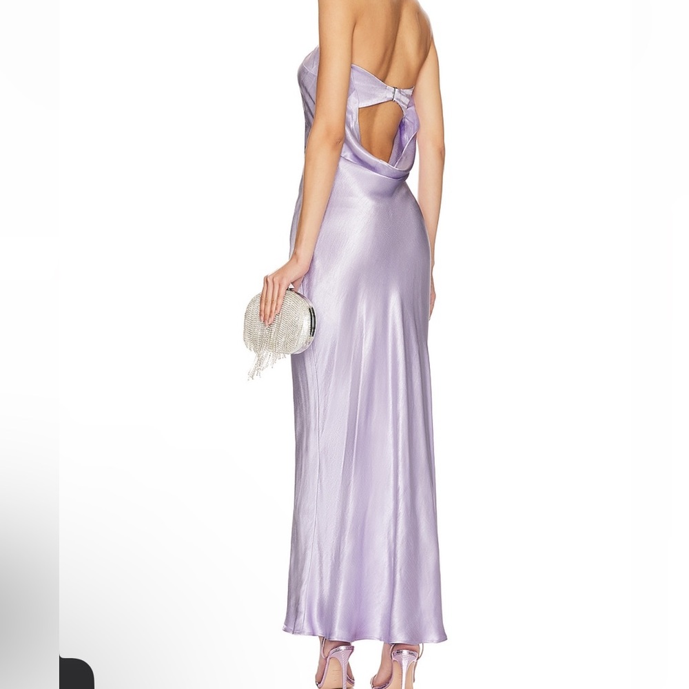 Bec & Bridge Moondance Strapless MIDI Dress in Lilac - US 8
